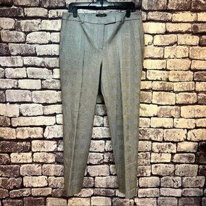 Talbots Black & White Glen Plaid Pants Size 10
